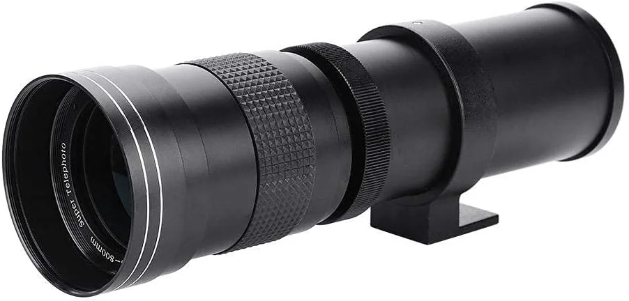 لنز تله فوتو 420-800 میلی‌متری F/8.3-16 با زوم دستی برای دوربین‌های DSLR کانن، نیکون، سونی و پنتاکس
