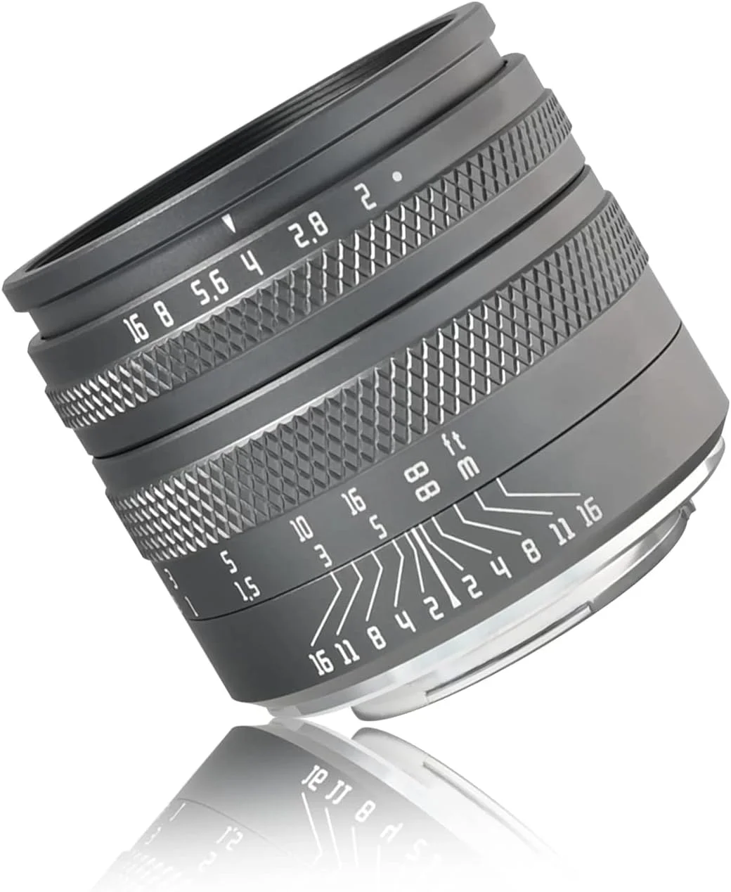 لنز دوربین 50mm F2.0 با دهانه باز و فریم کامل دستی AstrHori سازگار با دوربین های بدون آینه Canon EF-M Mount - خاکستری