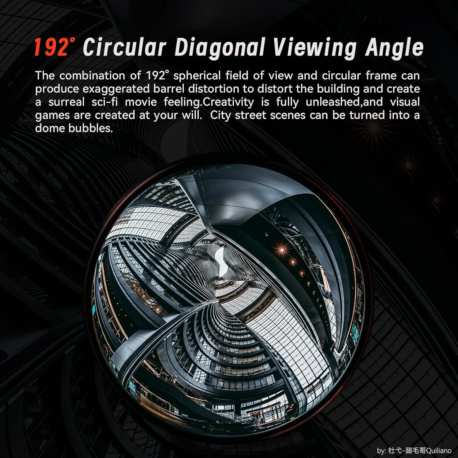 لنز الترا واید دایره‌ای چشم‌ماهی AstrHori 6.5mm F2.0 APS-C 192° با فوکوس دستی برای دوربین‌های بدون آینه با مانت Canon RF EOS EOS R50, R100, R7, R10
