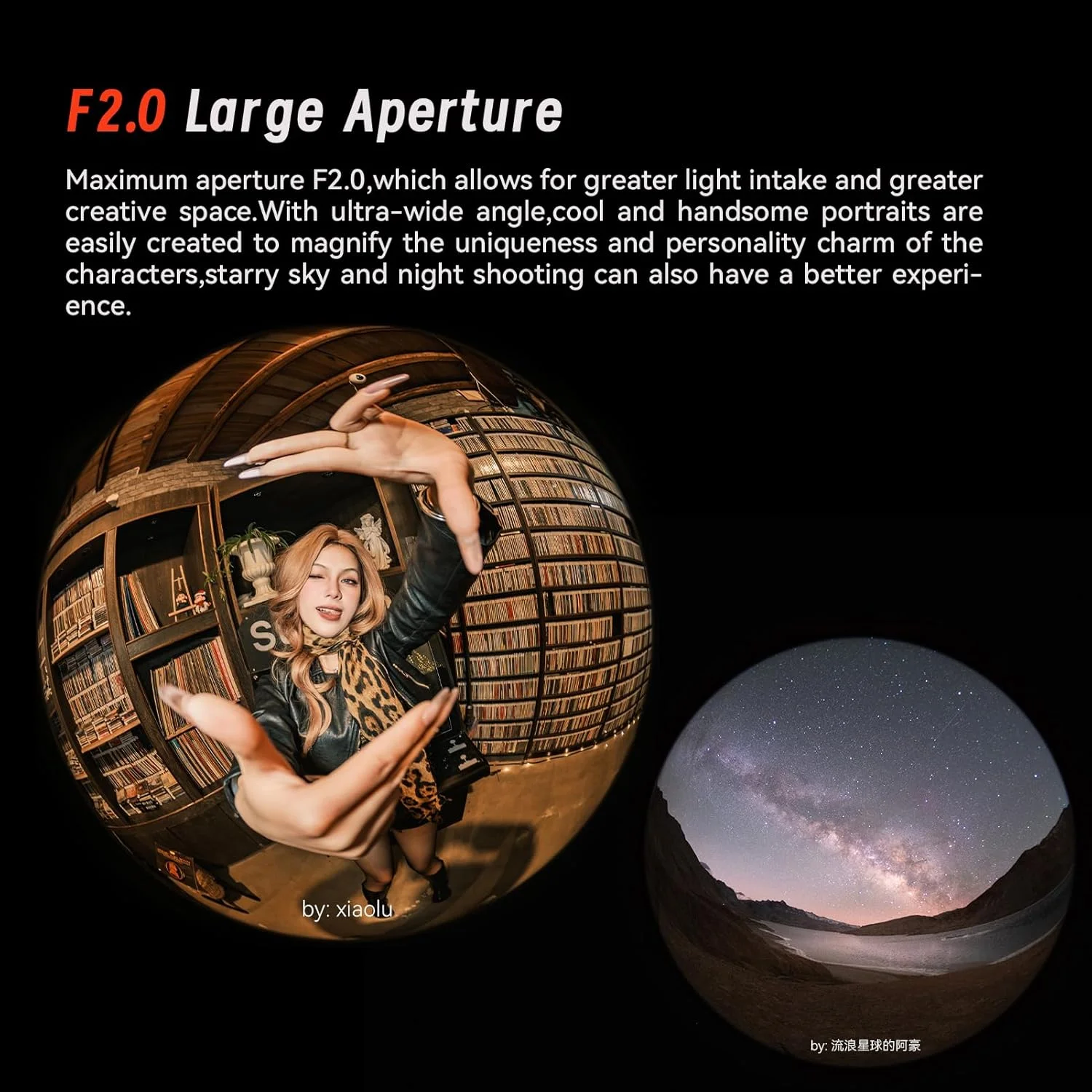 لنز الترا واید دایره‌ای چشم‌ماهی AstrHori 6.5mm F2.0 APS-C 192° با فوکوس دستی برای دوربین‌های بدون آینه با مانت Canon RF EOS EOS R50, R100, R7, R10