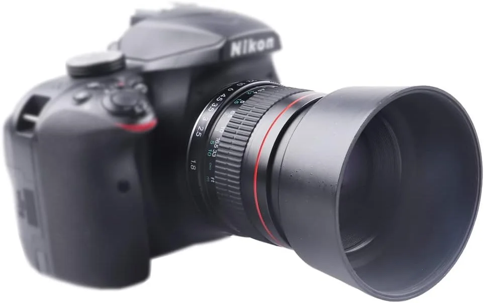 لنز دوربین پرتره 85mm F1.8 با فوکوس دستی Lightdow برای دوربین های کانن، نیکون، DSLR سونی و دوربین های E-Mount (Canon EF)