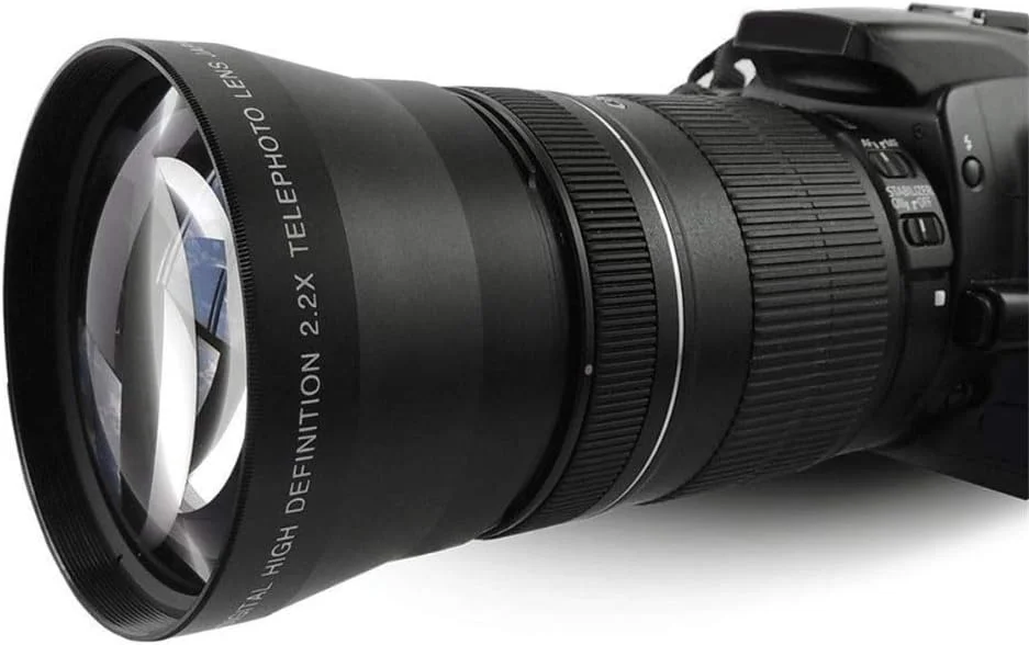 لنز تله فوتو 67 میلی‌متری 2.2x Lightdow برای لنزهای Canon EOS 550D 600D 650D 700D 60D 70D 18-135mm و لنزهای Nikon 18-105mm