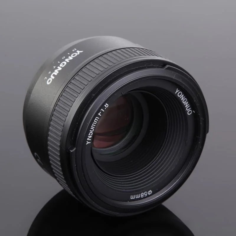 AECAM - CAMAECAM - لنز دوربین 50mm F1.8 با دیافراگم باز و فوکوس خودکار برای دوربین های DSLR نیکون و کانن EOS 60D 70D 5D2 5D3 (دهانه کانن EF)