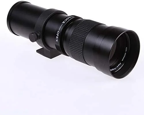 لنز تله فوتو زوم 420-800 میلی‌متری F/8.3-16 به همراه آداپتور T2 برای دوربین‌های کانن 5D II&III 7D 760D 750D