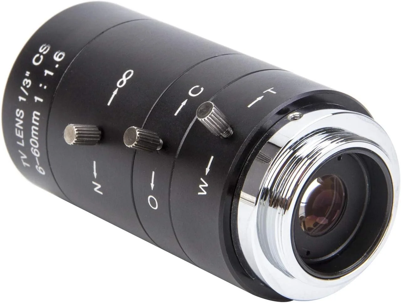 لنز دوربین مداربسته 6-60 میلی‌متری 1/3 اینچی CS با زوم دستی و دیافراگم دستی IR F1.6