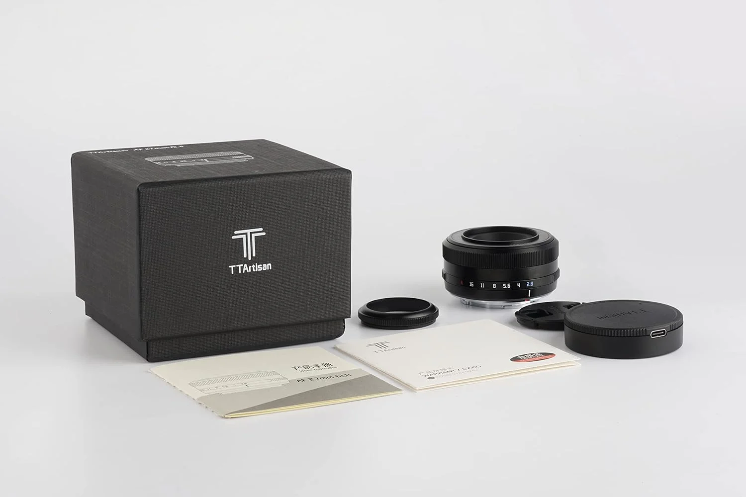 لنز 27mm F2.8 با بدنه فلزی و فوکوس خودکار TTArtisan سازگار با دهانه E سونی - مشکی