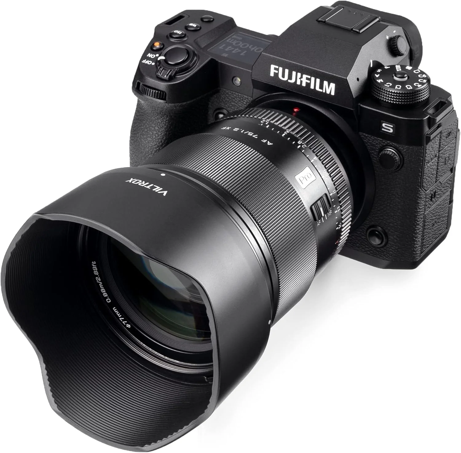 لنز فوکوس خودکار VILTROX 75mm f/1.2 F1.2 XF PRO، سازگار با دوربین های فوجی X-Mount مدل X-T5 X-H2 X-H2S X-T30 II X-T4 X-A7 X-E3 X-E4 X-H1X-Pro2 X-T4 X-T10 X-T20