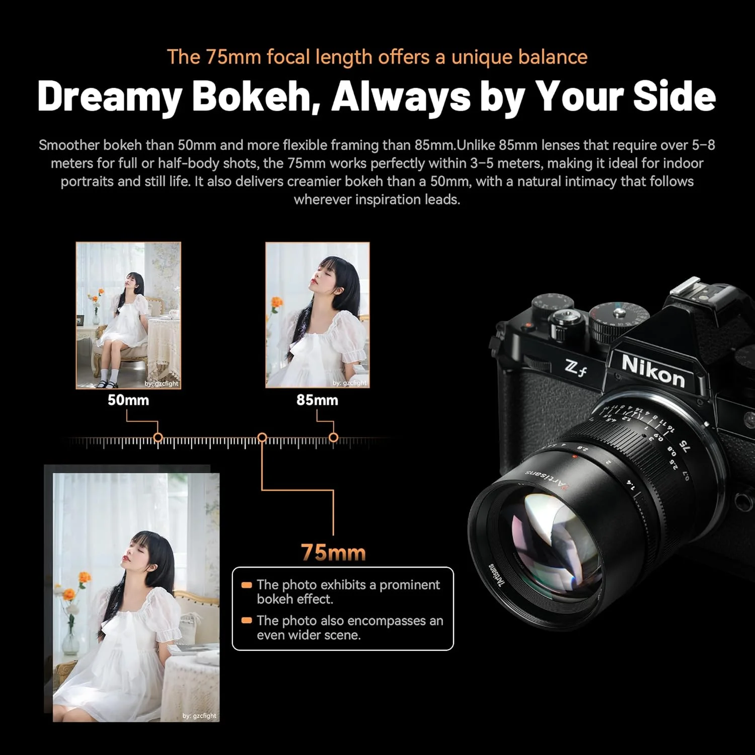 لنز 7artisans MF 75mm F1.4 فول فریم