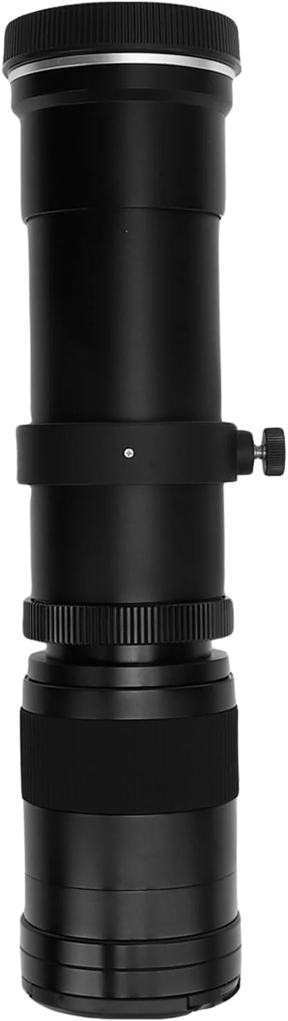 لنز تله فوتو سوراندی برای دوربین با مانت RF، فوکوس دستی F8.3 F16، طول 420-800 میلی متر، زاویه دید 6 درجه، شیشه اپتیکال، پوشش های چند لایه MC، کاهش بازتاب و (مشکی)