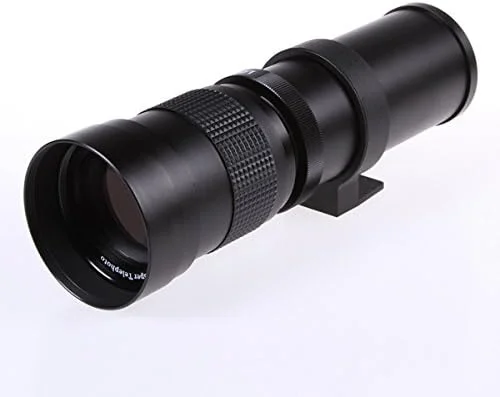 لنز تله فوتو زوم 420-800 میلی‌متری F/8.3-16 به همراه حلقه آداپتور T2 برای Canon 7D 5D II&III