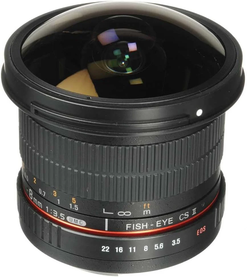 لنز 8 میلی‌متری F3.5 فیش‌آی با فوکوس دستی سامیانگ برای Sony-E، مشکی