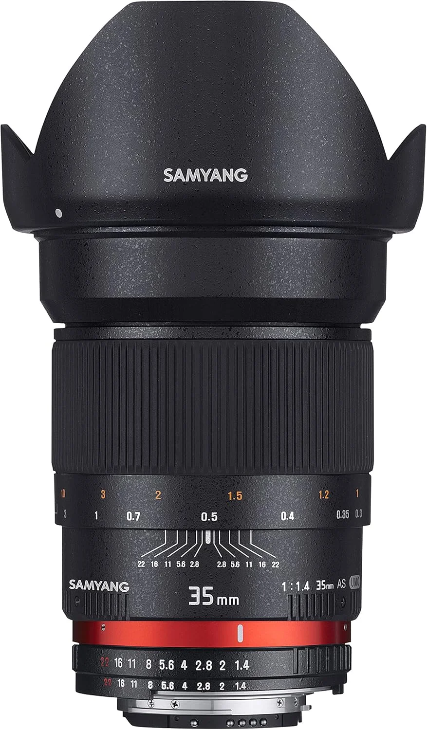 لنز ۳۵ میلی‌متری Samyang با دیافراگم F1.4 و فوکوس دستی برای Canon AE، مشکی