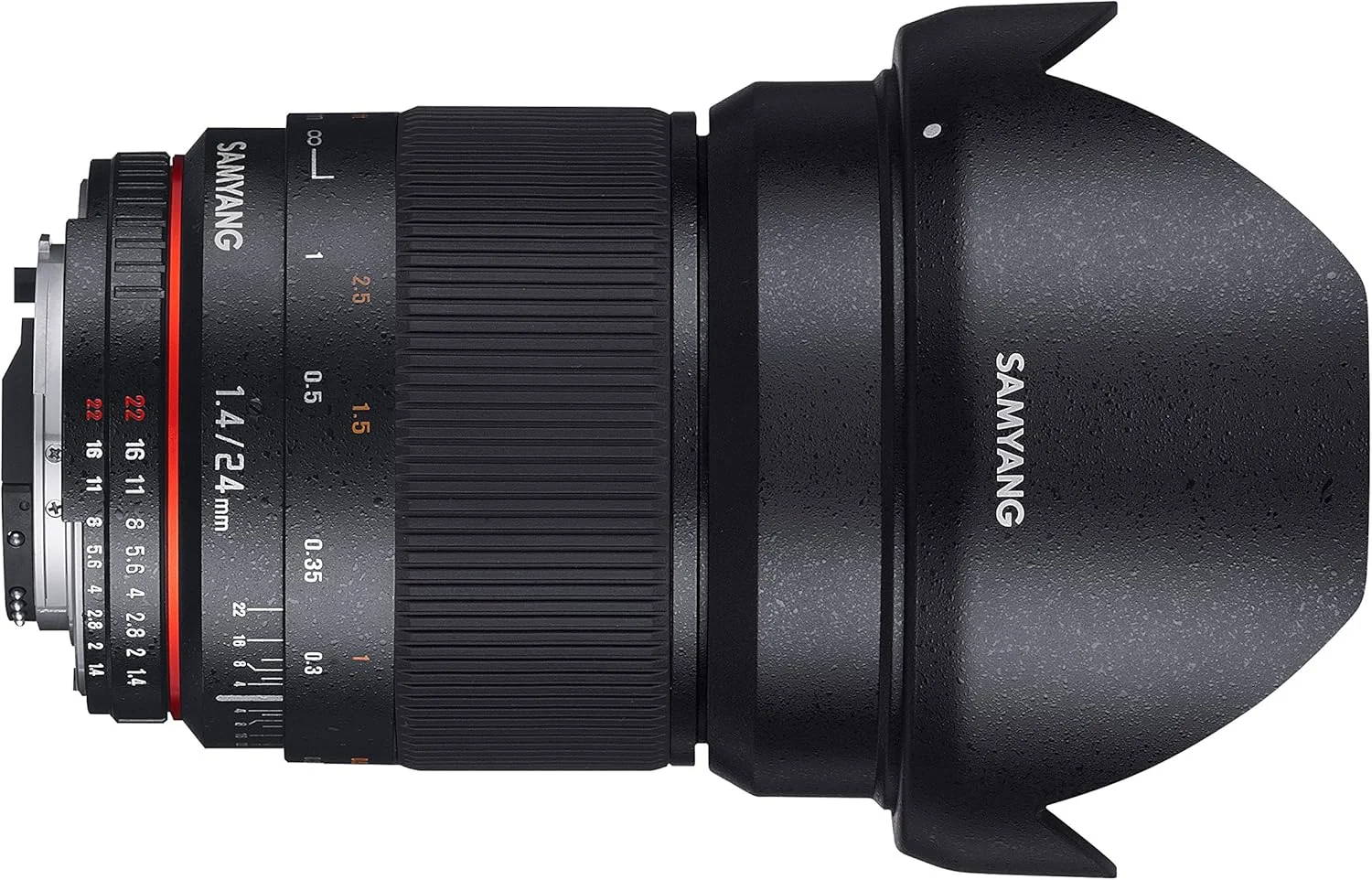 لنز 24 میلی‌متری Samyang با دیافراگم F1.4 و فوکوس دستی برای Pentax