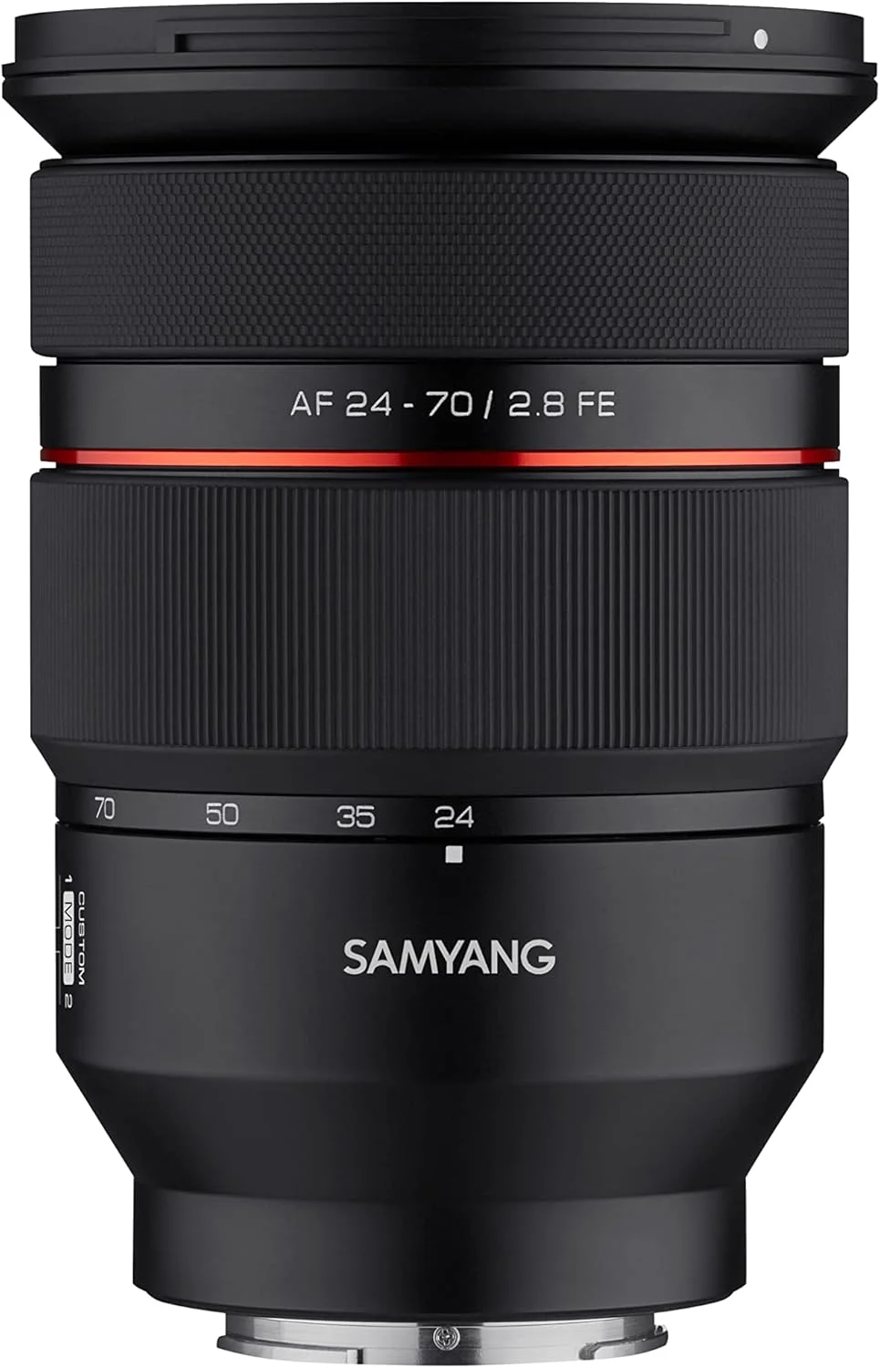لنز زوم فول فریم 24-70mm f/2.8 با فوکوس خودکار سام یانگ برای سونی E (SYIO2470AFZ-E)، مشکی، سایز استاندارد لنز زوم فول فریم 24-70mm f/2.8 با فوکوس خودکار سام یانگ برای سونی E (SYIO2470AFZ-E)، مشکی، سایز استاندارد