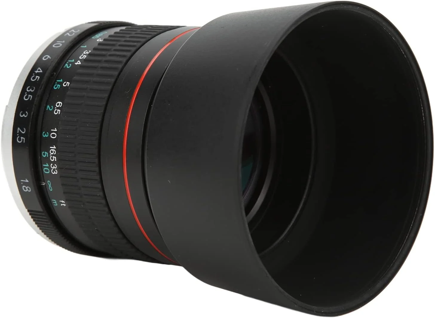 لنز پرتره فول فریم، مانت EF، ۹ المان ۷ گروه، فوکوس دستی ۸۵mm F1.8 به همراه فیلتر لنز UV برای دوربین 5D4