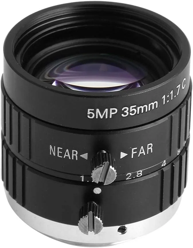 لنز دوربین، لنز با دیافراگم دستی، اعوجاج کم و پیکسل بالا به همراه کانکتور برای اکثر دوربین های امنیتی با زوم بالا