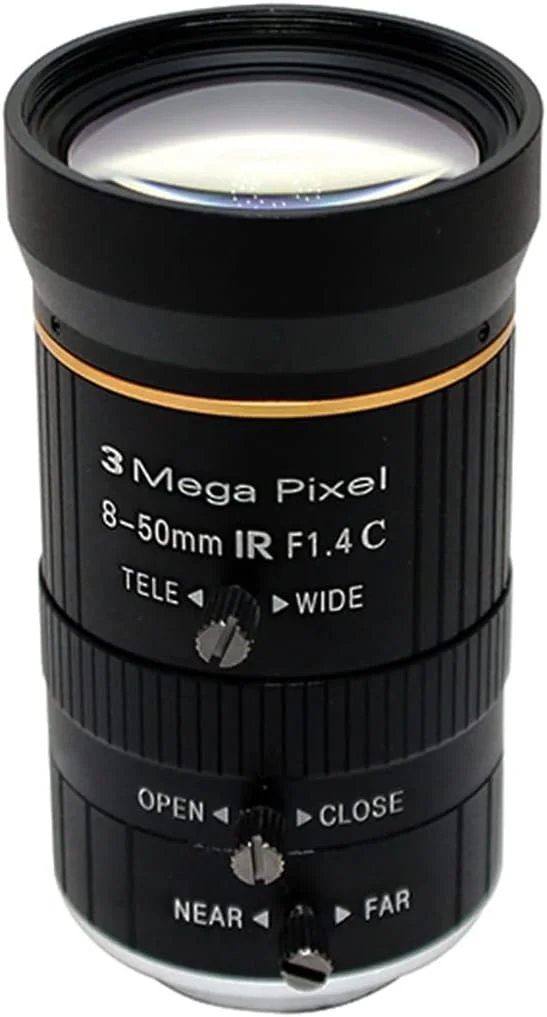 تجهیزات میکروسکوپ لنز 3.0 مگاپیکسلی HD با مانت C و لنز زوم فوکوس دستی 8-50 میلی‌متری F1.4