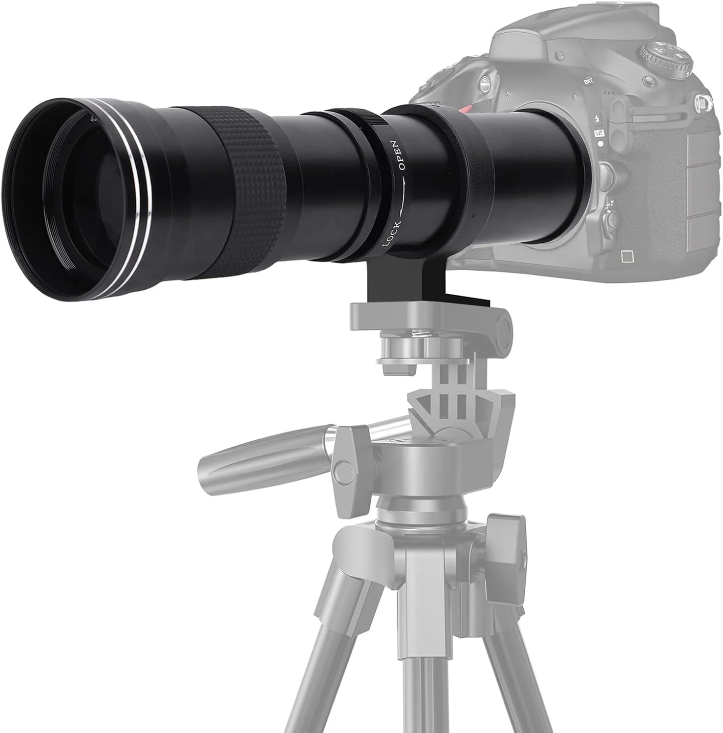 لنز زوم تله فوتو 420-800 میلی‌متری F8.3-16 فول فریم، لنز فوکوس دستی تمام فلزی برای مانت E مدل‌های A7III A7IV A6700، مناسب عکاسی از ماه و پرندگان