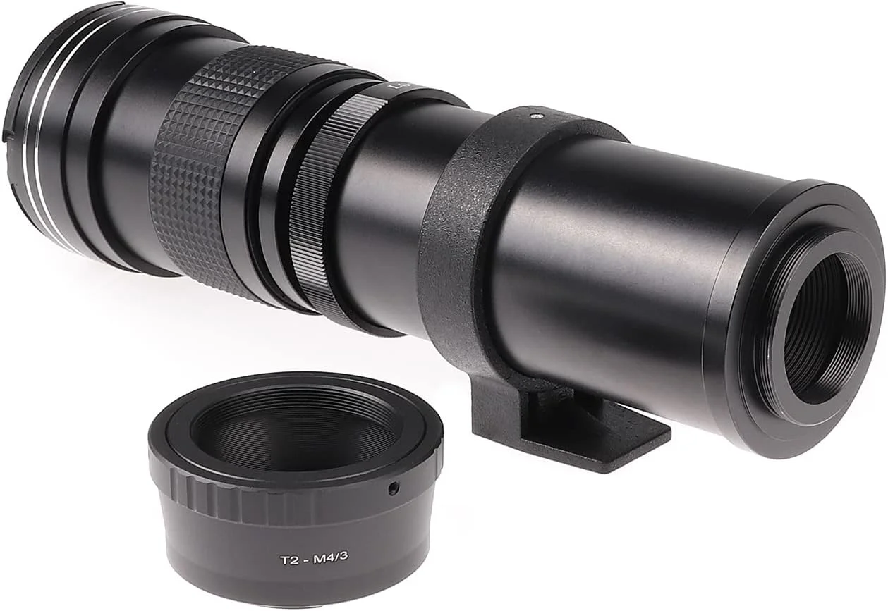 لنز زوم تله فوتو 420-800 میلی‌متری Hersmay F/8.3-16 با فوکوس دستی و مانت AF برای دوربین‌های سونی A900 A850 A700 A580 A550 A560 A500 A450 A380 A350 A290 A230 A100 A1A77 A99 A65 A57 A53 A37 A33