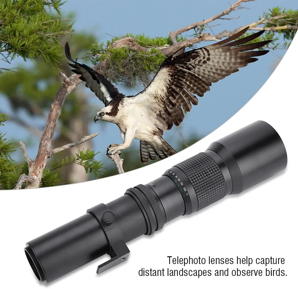 لنز تله فوتو 500mm F8-F32 با فوکوس ثابت دستی DSLR برای دوربین های Pentax و M4/3 (#2)