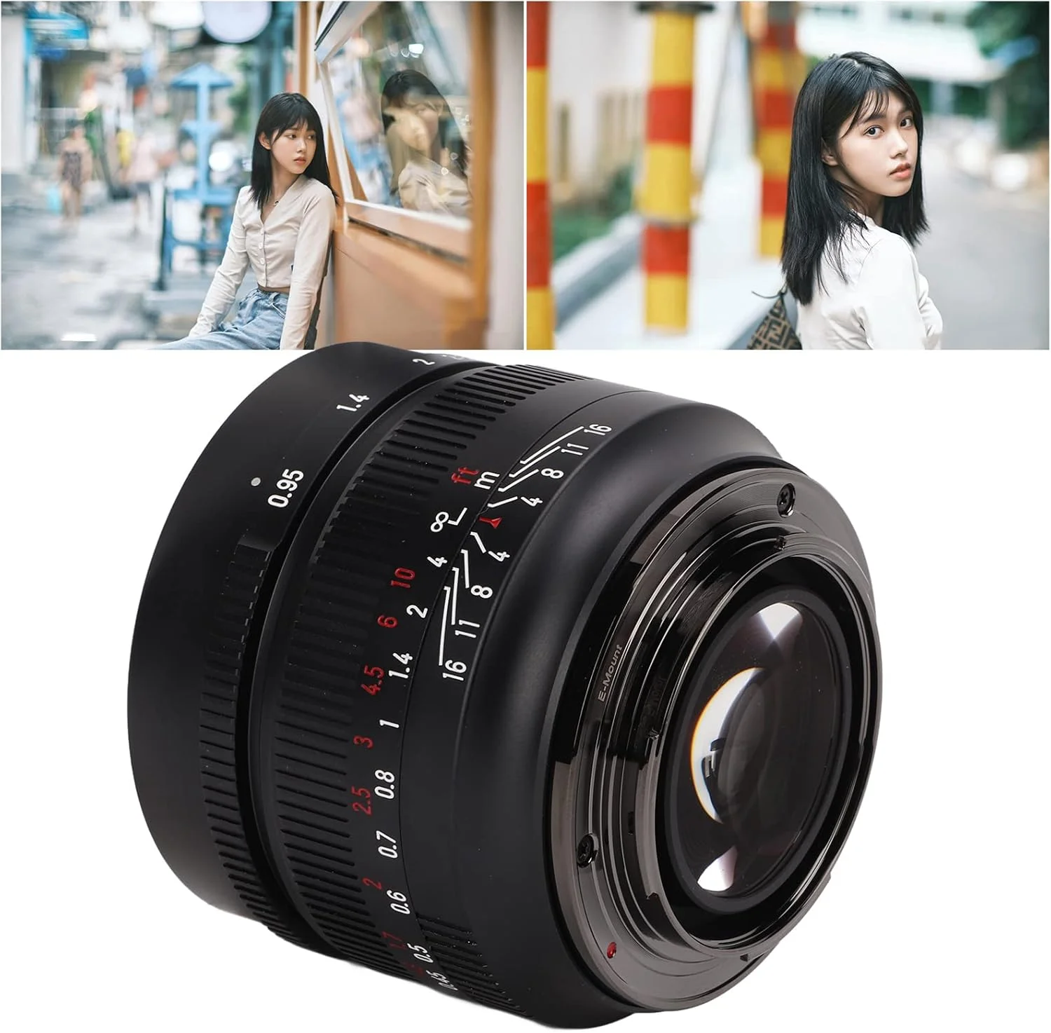 لنز 50mm F0.95، تصویر واضح با حساسیت کم، لنز ثابت پرایم با فوکوس دستی نیم فریم برای مانت E