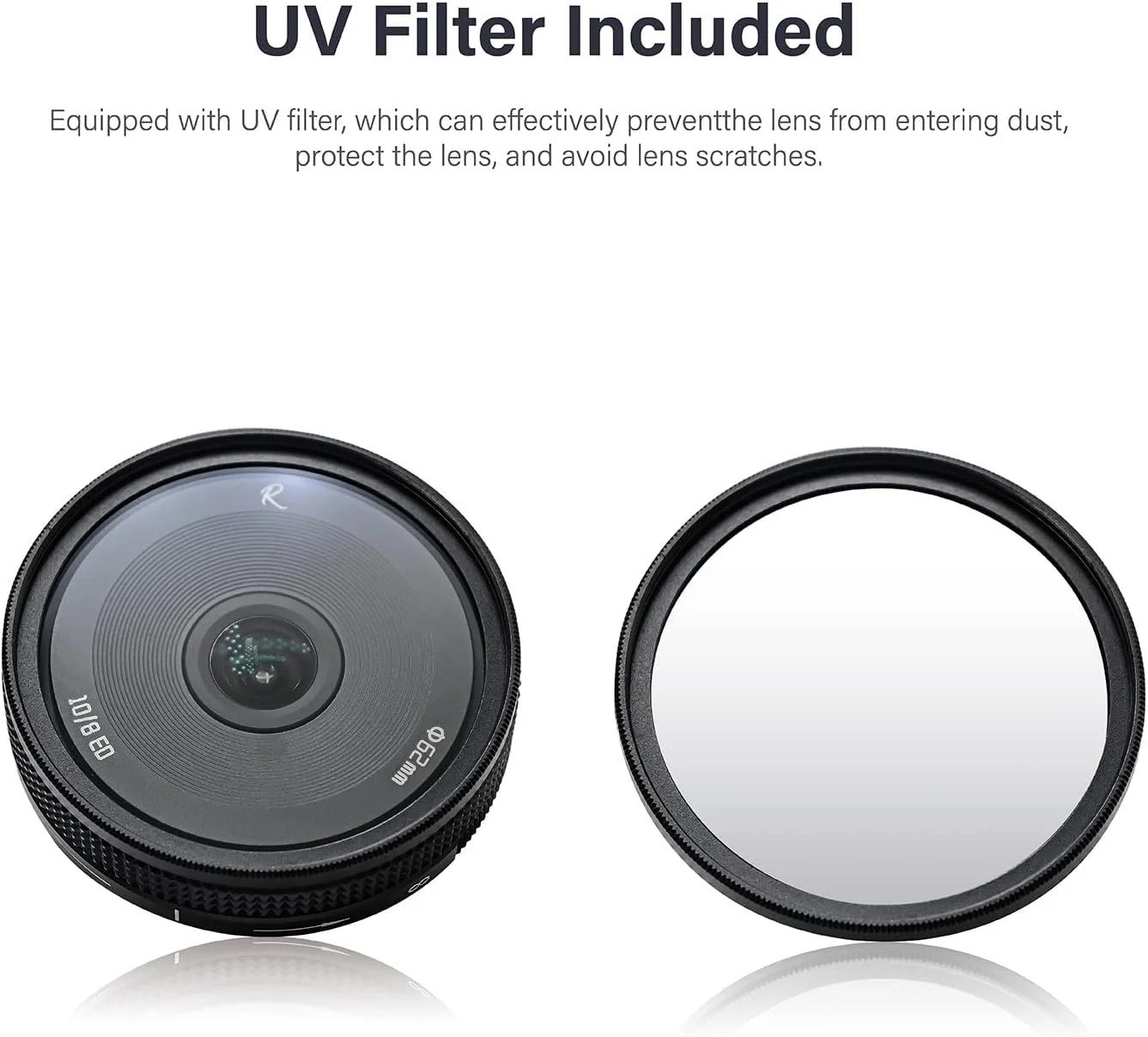 لنز پرایم دستی الترا واید فیش آی AstrHori 10mm F8 II APS-C سازگار با دوربین های بدون آینه فوجی فیلم X-Mount مدل های X-E1, X-E2, X-E3, X-H1, X-T1, X-T10, X-T2, X-T3, X-T4, X-T20, X-T30, X-A10, X-A2, X-A3