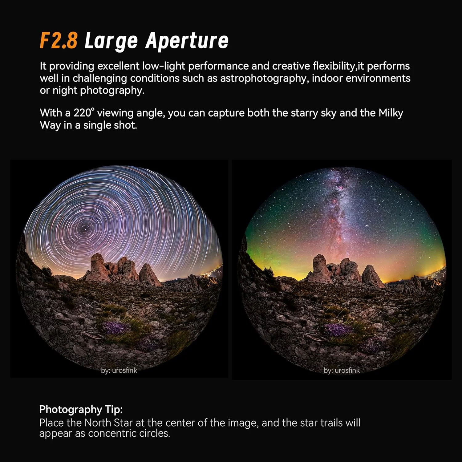 لنز چشم ماهی دایره‌ای فوق عریض 6 میلی‌متری F2.8 با زاویه دید 220 درجه و فوکوس دستی AstrHori، لنز پرایم فول فریم برای دوربین‌های بدون آینه با مانت نیکون Z