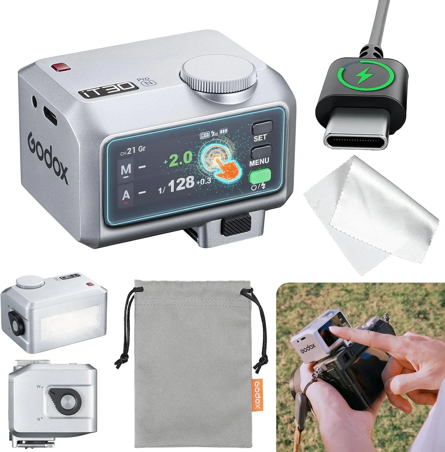 فلاش دوربین GODOX IT30PRO N، فلاش های کوچک IT30 PRO N، فلاش TTL HSS 1/8000s، سازگار با Nikon Z6III Z8 Z5 Z50II Z50 Zfc Z6II Z30 Z6 Z50II Z7II Z8 Z9 D3500 D850 D810 D7500 D5600 (نقره ای) فلاش دوربین GODOX IT30PRO N، فلاش های کوچک IT30 PRO N، فلاش TTL HSS 1/8000s، سازگار با Nikon Z6III Z8 Z5 Z50II Z50 Zfc Z6II Z30 Z6 Z50II Z7II Z8 Z9 D3500 D850 D810 D7500 D5600 (نقره ای)