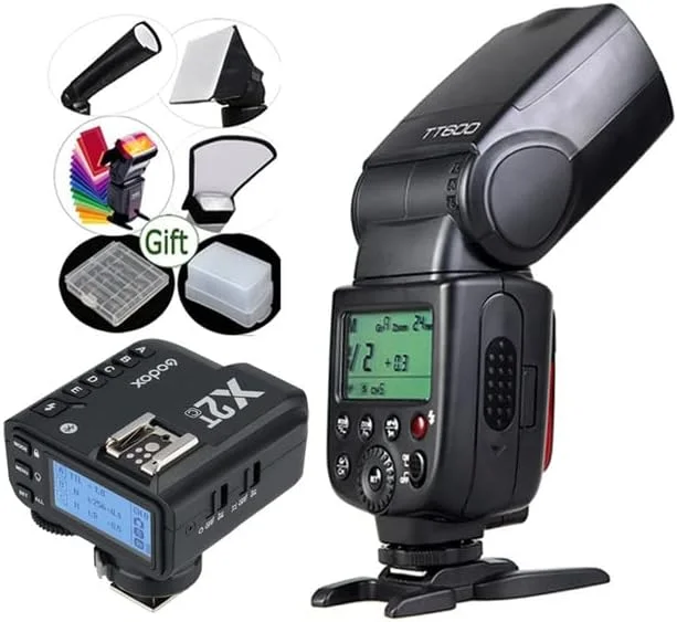 فلاش اکسترنال - فلاش GNs60 با سیستم وایرلس 2.4G برای دوربین‌های DSLR کانن، پنتاکس، المپوس و سونی (X2T برای فوجی‌فیلم)