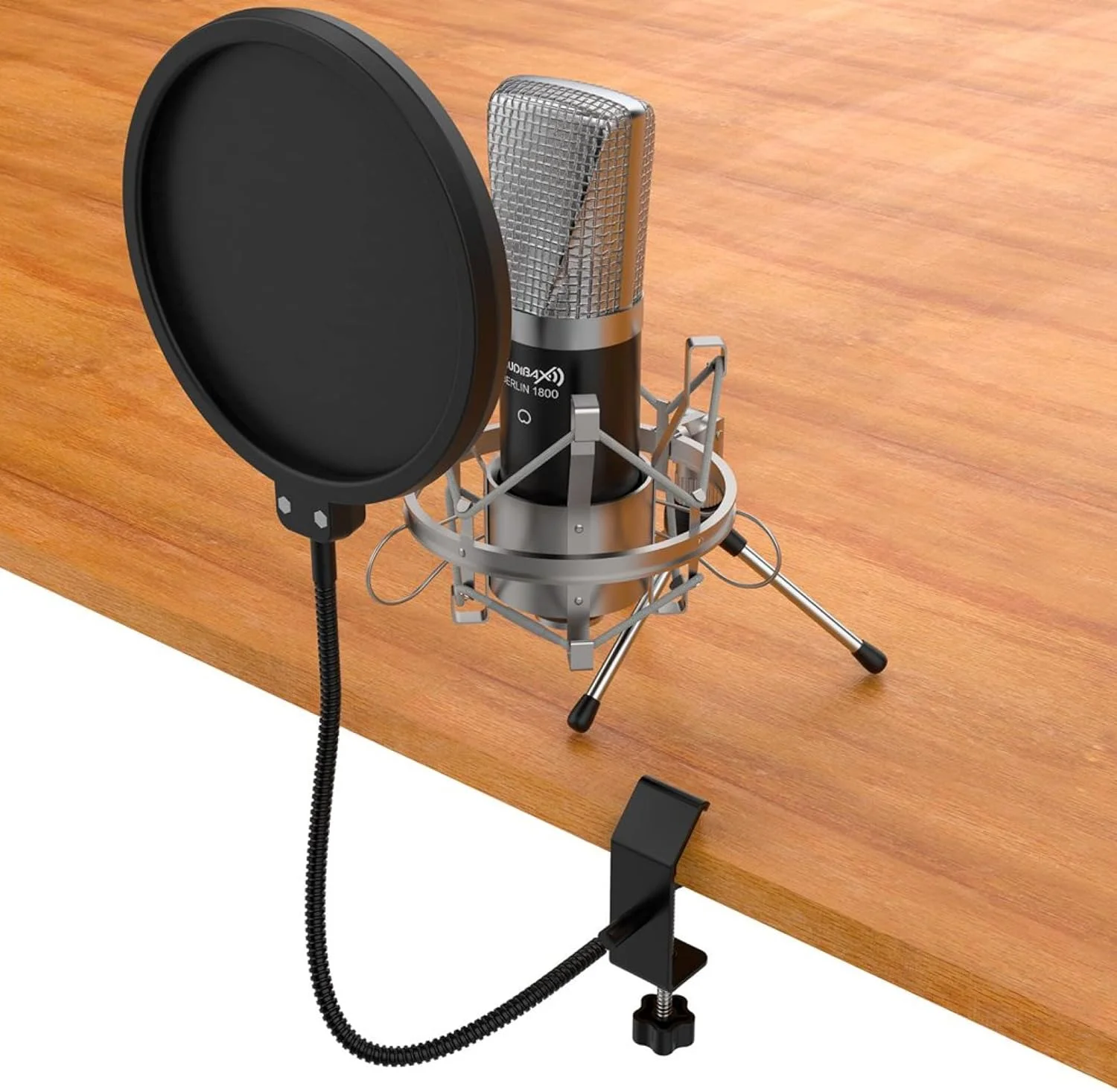 فیلتر پاپ میکروفون نایلونی Audibax فیلتر پاپ میکروفون نایلونی Audibax