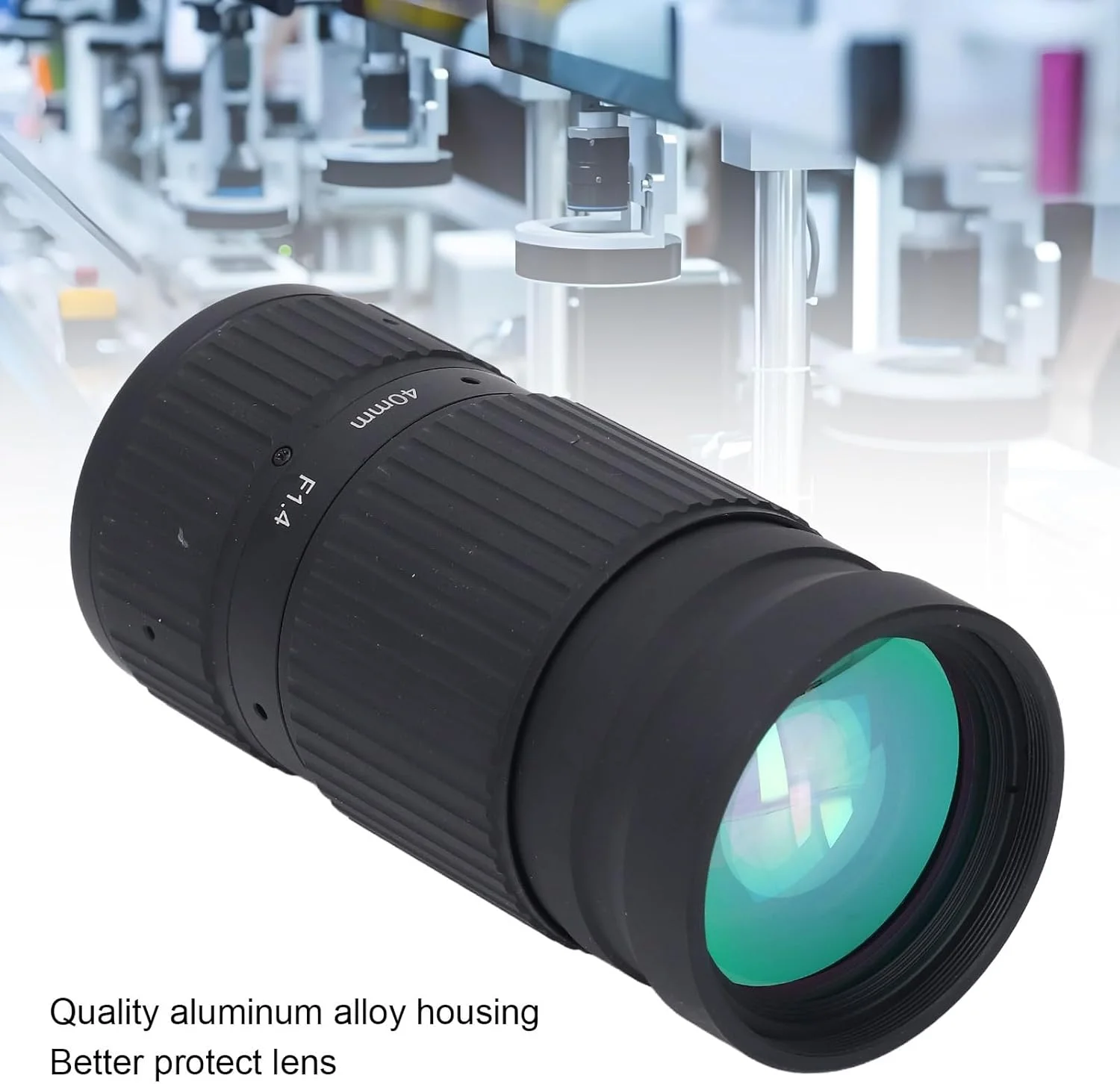 لنز دوربین SLR، لنز زوم ثابت دیجیتال 40mm F1.4 M42 با دیافراگم بزرگ SWIR برای بازرسی قطعات الکترونیکی نیمه هادی LCD صنعتی با فوکوس دستی و دیافراگم بزرگ