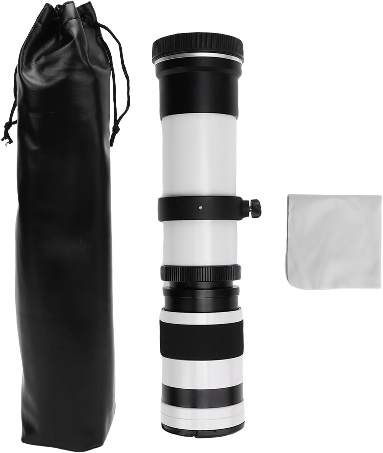 لنز تله فوتو دوربین برای دوربین های با مانت RF، لنز زوم MF با فوکوس دستی F8.3 تا F16 420 تا 800 میلی متر برای دوربین های تک RF (سفید)