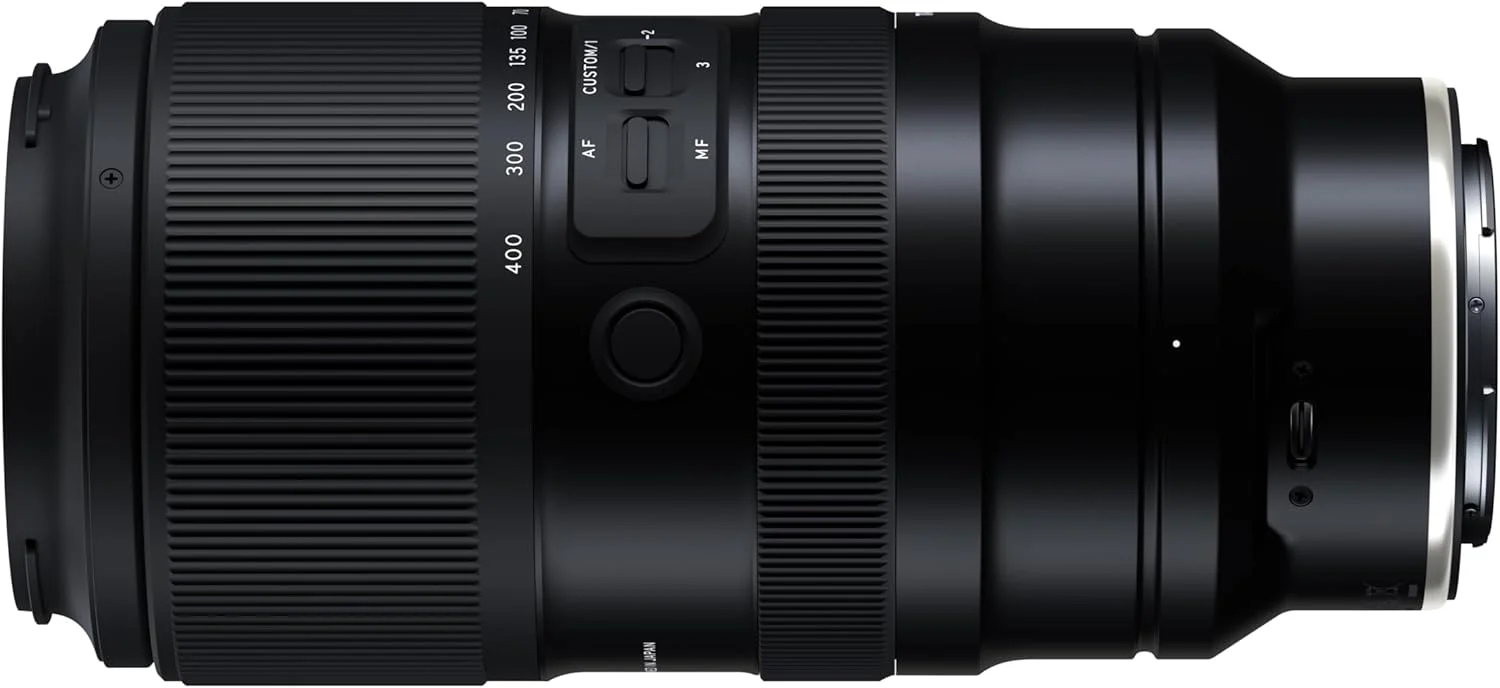 تامرون - 50-400mm f/4.5-6.3 Di III VC VXD - Sony FE - زوم فوق تله فوتو - فوکوس خودکار سریع و دقیق - عکاسی نیمه ماکرو - VC برای تصویربرداری پایدار با دست - A067S، مشکی