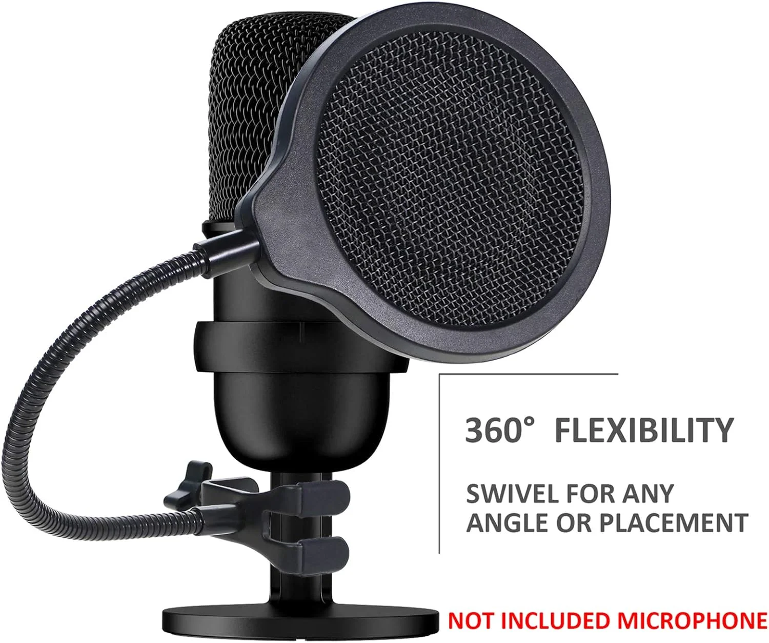 فیلتر پاپ میکروفون YOUSHARES HyperX SoloCast - محافظ باد فلزی حرفه ای 4 اینچی 3 لایه سازگار با میکروفون HyperX SoloCast فیلتر پاپ میکروفون YOUSHARES HyperX SoloCast - محافظ باد فلزی حرفه ای 4 اینچی 3 لایه سازگار با میکروفون HyperX SoloCast