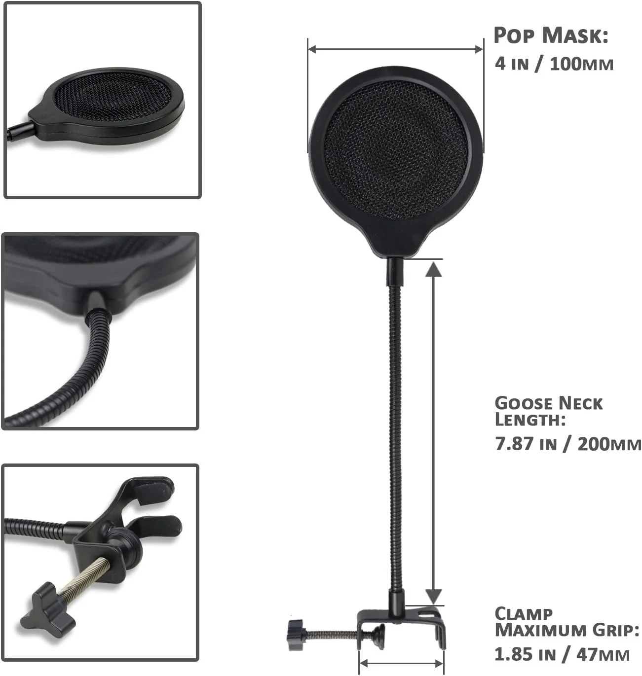 فیلتر پاپ میکروفون YOUSHARES HyperX SoloCast - محافظ باد فلزی حرفه ای 4 اینچی 3 لایه سازگار با میکروفون HyperX SoloCast فیلتر پاپ میکروفون YOUSHARES HyperX SoloCast - محافظ باد فلزی حرفه ای 4 اینچی 3 لایه سازگار با میکروفون HyperX SoloCast