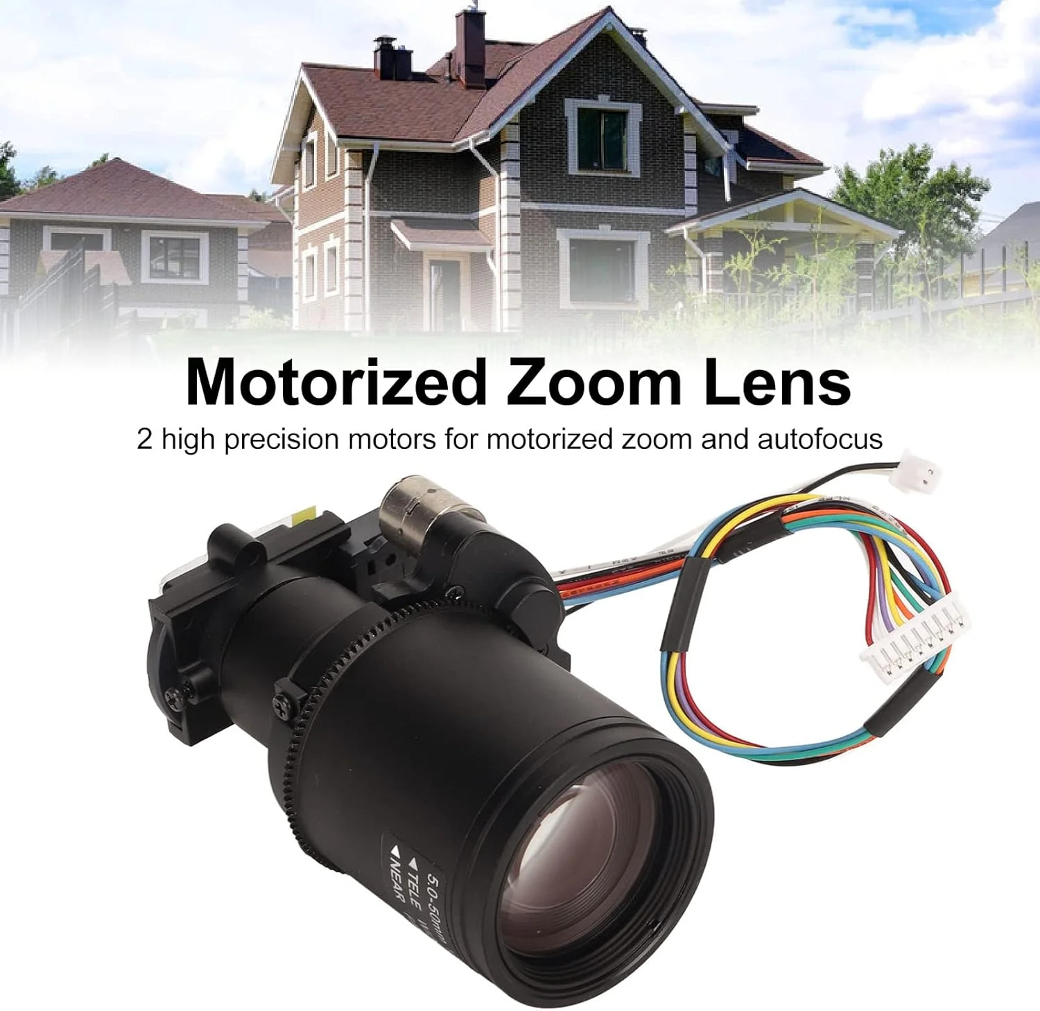 لنز زوم موتوری، لنز زوم فوکوس خودکار با اعوجاج کم 2 مگاپیکسلی برای دوربین