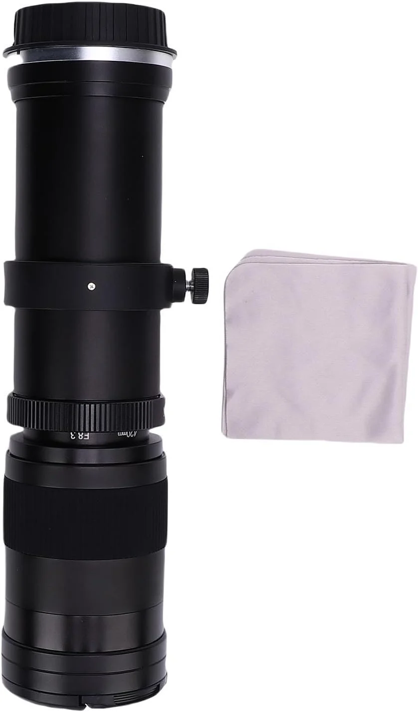 لنز تله فوتو 420-800 میلی‌متری F/8.3 دستی برای دوربین‌های DSLR با مانت EF/EF-S، آلیاژ آلومینیوم و شیشه اپتیکال (مشکی)