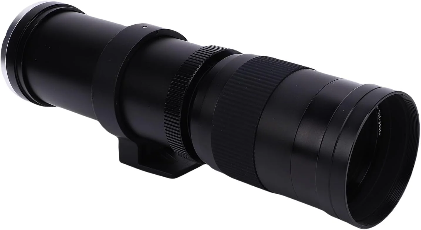 لنز تله فوتو 420-800 میلی‌متری F/8.3 دستی برای دوربین‌های DSLR با مانت EF/EF-S، آلیاژ آلومینیوم و شیشه اپتیکال (مشکی)