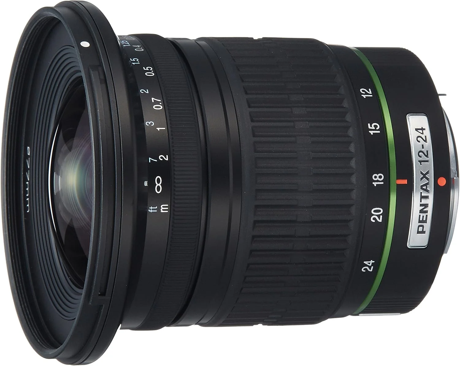 لنزهای دوربین پنتاکس SMC DA 12-24 mm/4.0 و مشکی (0.3 متر، 39، مشکی، 8.4 سانتی متر 7.7 x 8.75)