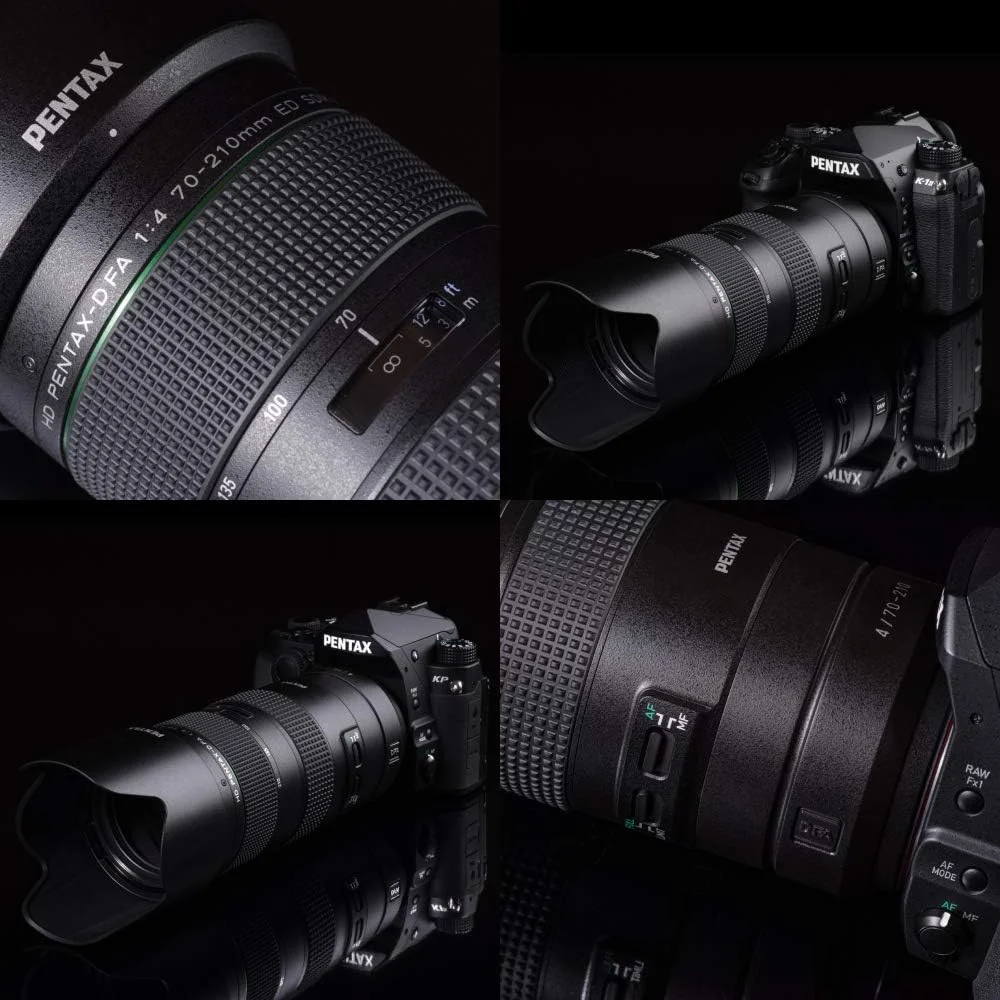 لنز زوم تله فوتو HD PENTAX-D FA 70-210mm F4ED SDM WR برای دوربین های DSLR: عملکرد بالا با دیافراگم ثابت f/4 و ساختار مقاوم در برابر شرایط جوی، حداقل فاصله فوکوس 0.95 متر