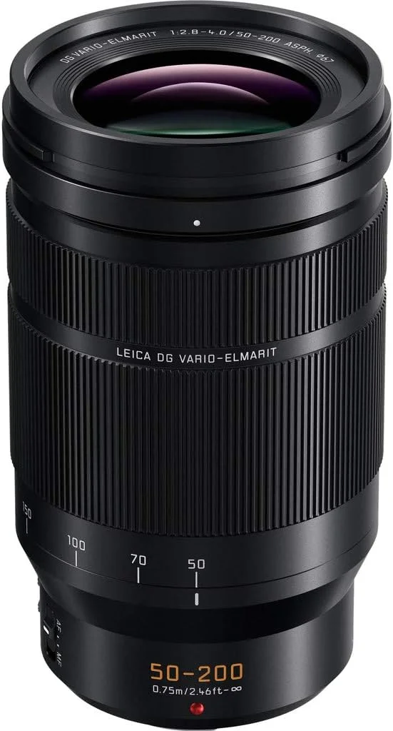 لنز تله فوتو زوم پاناسونیک H-ES50200 LEICA DG - مشکی