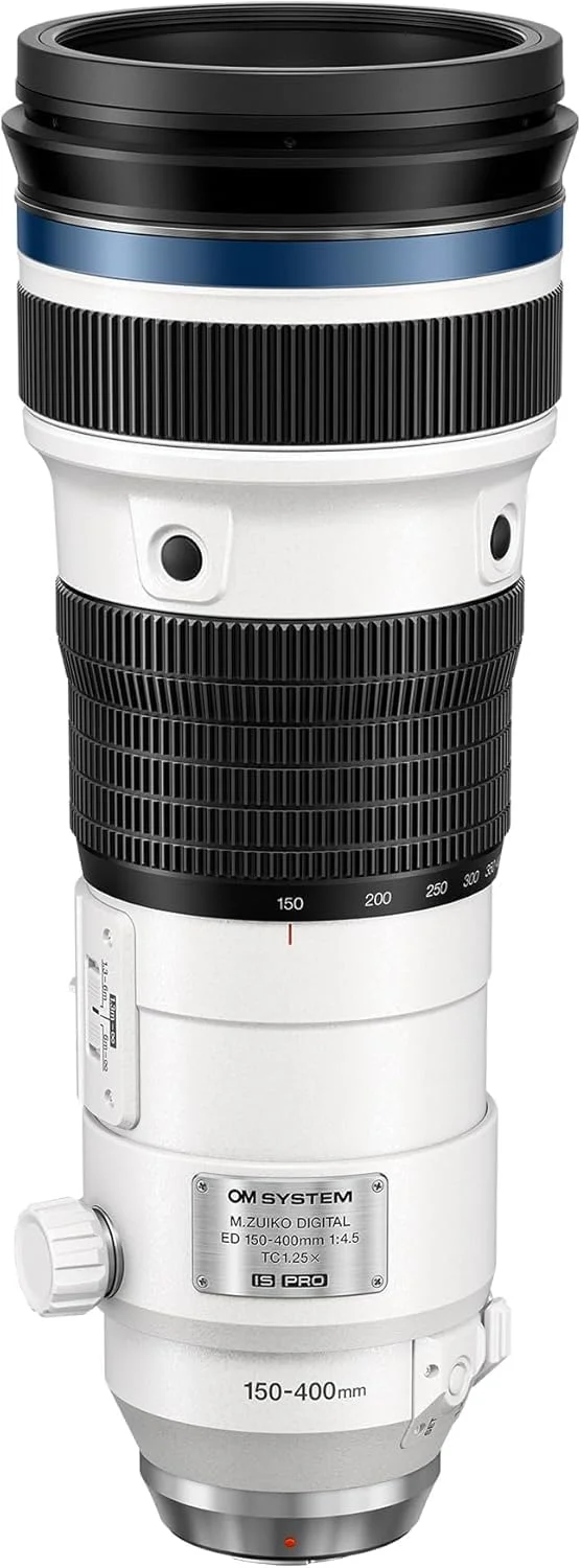 لنز OM SYSTEM M.Zuiko Digital ED 150‑400mm F4.5 TC1.25X IS PRO، سازگار با دوربین های Olympus، OM SYSTEM و Panasonic MFT