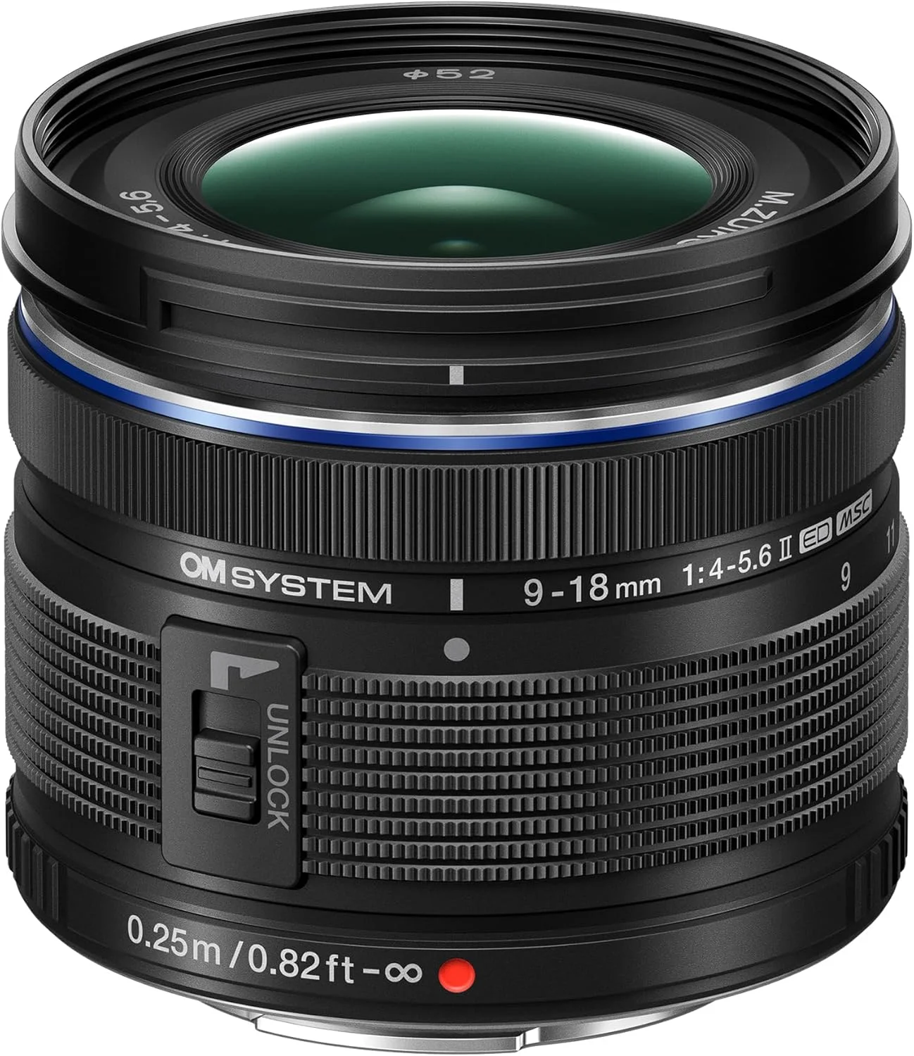 لنز OM SYSTEM M.Zuiko Digital 9-18mm F4.0-5.6 II برای دوربین های سیستم میکرو چهار سوم، زوم زاویه باز، طراحی قابل حمل