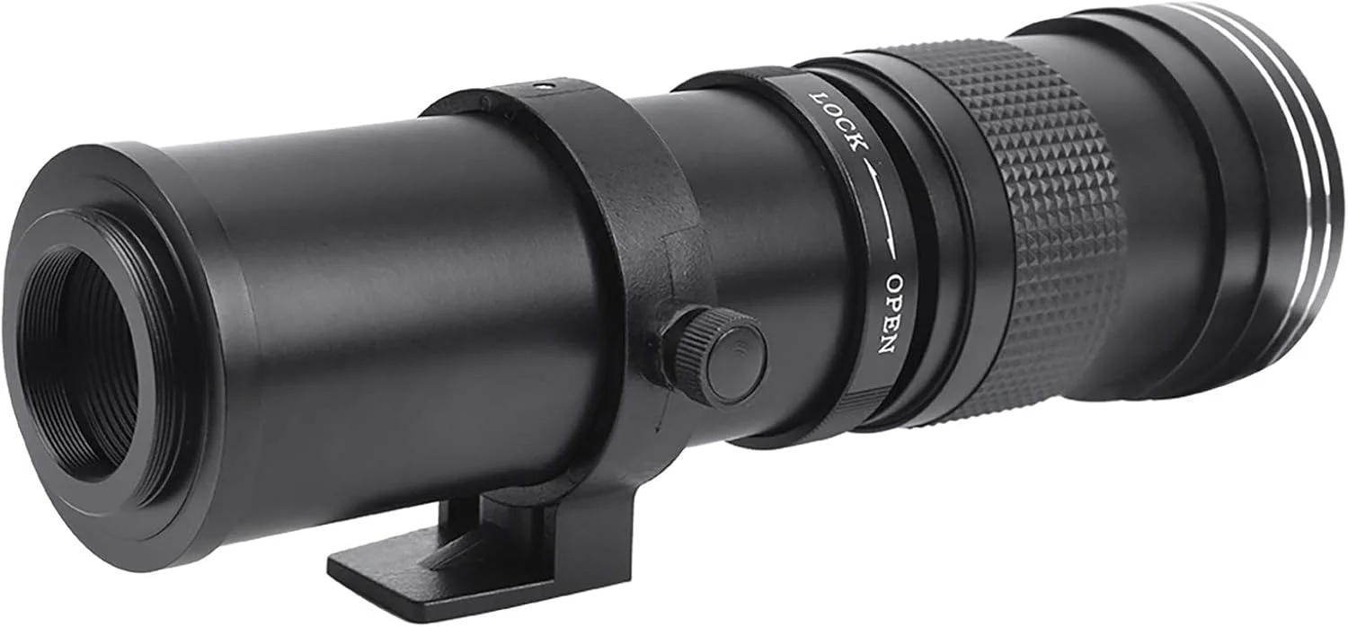 لنز تله فوتو زوم با فوکوس دستی 420-800 میلیمتری F8.3-16 GOWENIC با بزرگنمایی 2 برابر برای دوربین با مانت EF (مشکی) لنز تله فوتو زوم با فوکوس دستی 420-800 میلیمتری F8.3-16 GOWENIC با بزرگنمایی 2 برابر برای دوربین با مانت EF (مشکی)