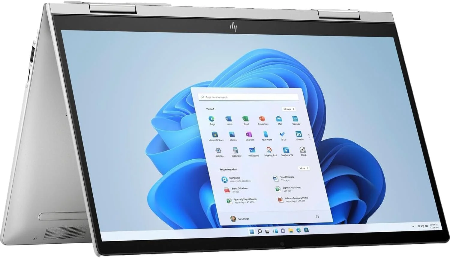 لپ تاپ HP Envy X360 14-es1023dx با صفحه نمایش 14 اینچی FHD IPS، پردازنده Core 7-150U، رم 16 گیگابایتی، SSD 512 گیگابایتی، گرافیک Intel Iris Xe، ویندوز 11، حسگر اثر انگشت، نقره ای انگلیسی (ارتقا یافته)