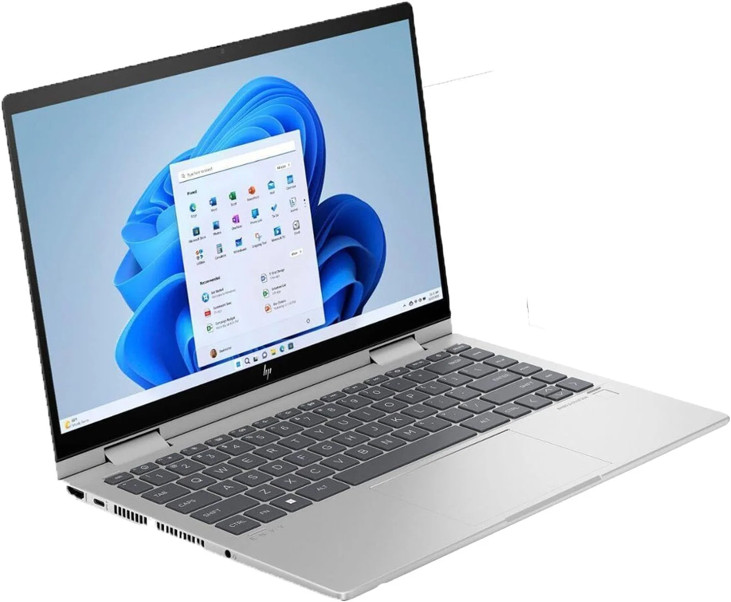 لپ تاپ HP Envy X360 14-es1023dx با صفحه نمایش 14 اینچی FHD IPS، پردازنده Core 7-150U، رم 16 گیگابایتی، SSD 512 گیگابایتی، گرافیک Intel Iris Xe، ویندوز 11، حسگر اثر انگشت، نقره ای انگلیسی (ارتقا یافته)