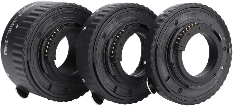 لوله افزایش طول ماکرو با فوکوس خودکار Pomya - آداپتور لوله افزایش طول فلزی - 12mm+20mm+36mm - برای عکاسی ماکرو - برای دوربین های DSLR با مانت Nikon F (MK-N-AF1-B) لوله افزایش طول ماکرو با فوکوس خودکار Pomya - آداپتور لوله افزایش طول فلزی - 12mm+20mm+36mm - برای عکاسی ماکرو - برای دوربین های DSLR با مانت Nikon F (MK-N-AF1-B)