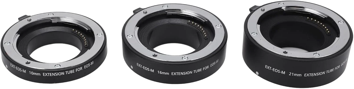افزایش دهنده ماکرو، ماکرو محلی 10mm 16mm 21mm نصب ساده 3 در 1 مجموعه لوله افزایش دهنده فوکوس خودکار برای مانت M