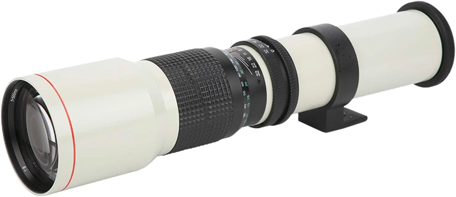 لنز تله فوتو 500 میلی متری با دیافراگم F8-F32 با فوکوس دستی برای دوربین های با مانت OM
