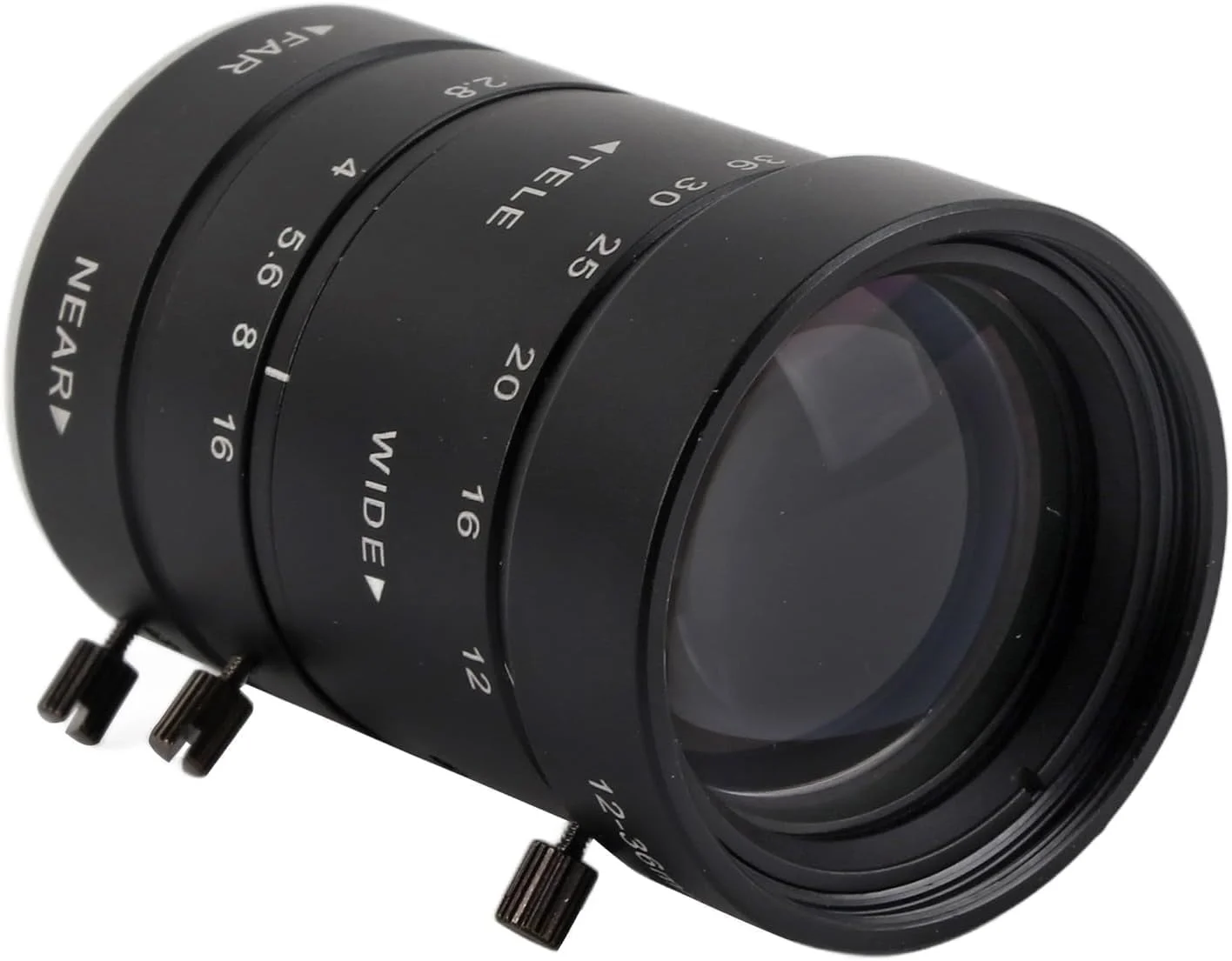 لنز تله فوتو دستی، لنز زوم 8 مگاپیکسلی 12-36 میلی متری F2.8 با مانت C، لنز زوم با دید بزرگ، دیافراگم دستی و اعوجاج کم 2/3 اینچی